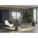 Arden 23.5 X 23.5 inch Black / Charcoal Grey Side Table, C-Shaped